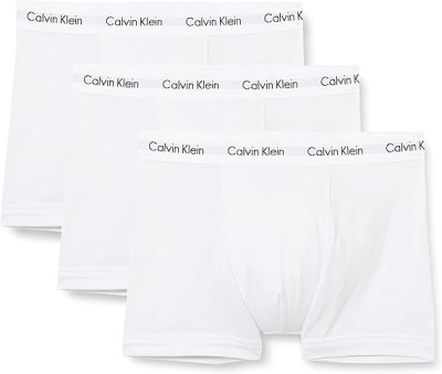 Set 3 boxeri Calvin Klein pentru barbati, alb, M - OUTLET foto