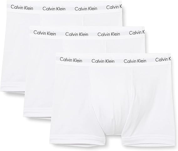 Set 3 boxeri Calvin Klein pentru barbati, alb, M - OUTLET
