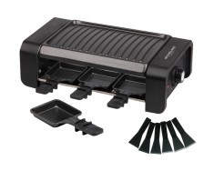 Gratar electric Raclette MICHELINO 74381, 900 W, 6 tigai antiaderente, baza din otel inoxidabil foto