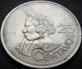 Cumpara ieftin Moneda exotica 25 CENTAVOS - GUATEMALA, anul 2000 * cod 3034 - MODEL MARE, America Centrala si de Sud