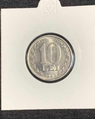 Moneda 10 lei 1992 foto