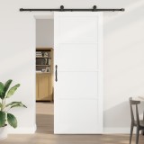 VidaXL Ușă glisantă alb 93x232 cm din lemn masiv pin, vidaXL Ușă interioară &#039;ORKDAL&#039;alb 93x232 cm din lemn masiv pin