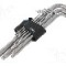 Set chei imbus Hex-Plus, otel inoxidabil, HEX 1,5mm, HEX 2,5mm, HEX 2mm, HEX 3mm, HEX 4mm, HEX 5mm, HEX 6mm, HEX 8mm, HEX 10mm, lungime {{Lungime tota