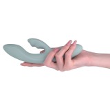 Vibrator Rabbit Chika, Turcoaz Cenusiu, 18.5 cm