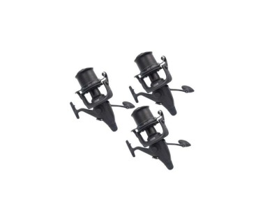 Set 3 Mulinete pentru pescuit la Crap ID 8000 cu tambur metalic, 10 rulmenti si baitrunner foto