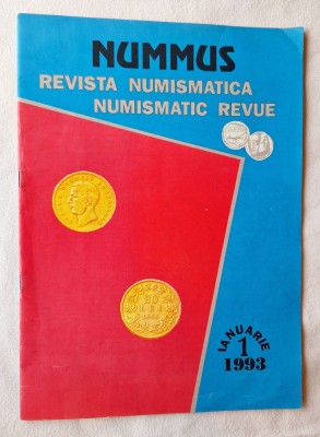 NUMUS revista numismatica, numarul 1 - Ianuarie 1993 - piesa rara foto