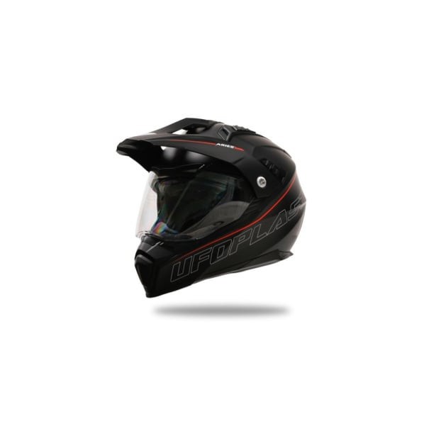 Casca enduro/ATV Ufo Aries, culoare negru/rosu, marimea M Cod Produs: MX_NEW HE13500KBM