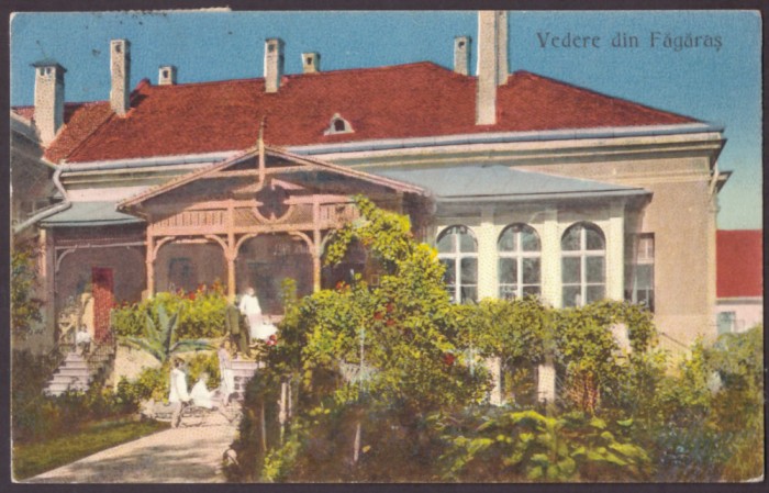 1995 - FAGARAS, Brasov, Romania - old postcard - used - 1928