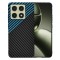Husa pentru Xiaomi 14T, Techsuit, Carbonite FiberShell, Neagra Bleu