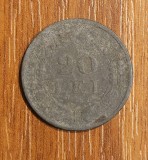 Moneda 20 Lei 1942, Zinc, Romania - Numismatica