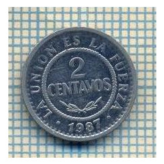 12240 MONEDA -BOLIVIA - 2 CENTAVOS - ANUL 1987 -STAREA CARE SE VEDE