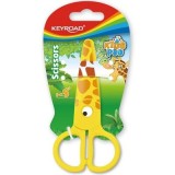 Foarfeca Keyroad Kids Pro KR971402, 13. 0cm, plastic, prescolari, girafa, blister