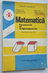 Manual Matematica Geometrie si Trigonometrie clasa a X-a 1993 foto