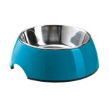 Castron Inox Ropet cu Suport Melamina Antiderapant, 0.9L, Design Modern, Curatare Facila, Rezistent, Colorat, Pisici