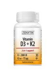 Vitamina D3+K2 30cps Zenyth, Zenyth Pharmaceuticals