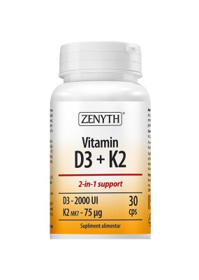 Vitamina D3+K2 30cps Zenyth foto