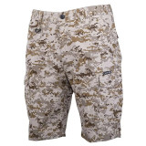 Pantalon Slim-Fit Scurt Tip Camuflaj / Bej - L