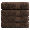 VidaXL Prosoape de duș premium SOLUND 4 buc maro 70x140cm 600 gsm