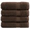 vidaXL Prosoape de duș premium SOLUND 4 buc maro 70x140cm 600 gsm