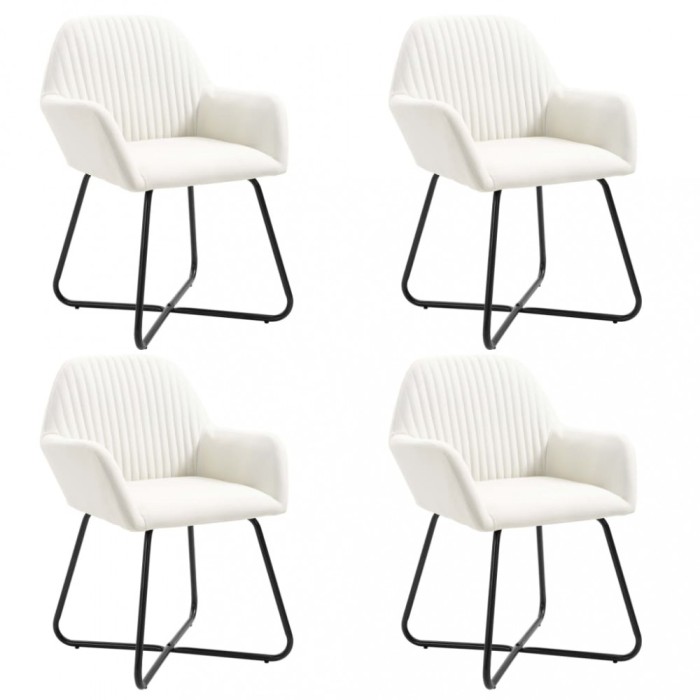 vidaXL Scaune de bucătărie, 4 buc., material textil 277098