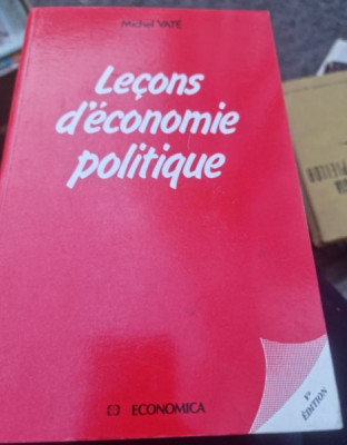 Michel Vate - Lecons d&amp;#039;economie politique foto