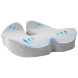 vidaXL Pernă cu pernă Gri deschis 50 x 43 x 10 cm Bumbac 42012688