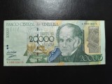 VENEZUELA 20.000 BOLIVARES 1998 SUPERBĂ