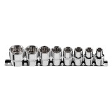Set tubulare Spline 1/2, 8 piese, cap lung, otel CrV, NEO TOOLS