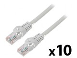 Patch cord U/UTP 6 litat CCA PVC gri 1,5m 26AWG, Lanberg