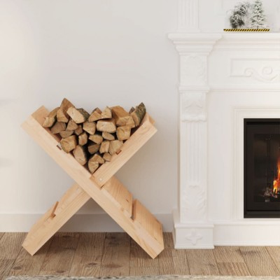 vidaXL Suport pentru bușteni 47x39,5x48 cm lemn masiv de pin 822447 foto