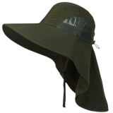 Palarie drumetie si pescuit , bor mare, protectie UV, ventilatie laterala, snur reglabil, unisex, Verde Army