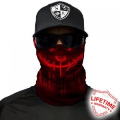 Bandana SA Face Shield Neon Red