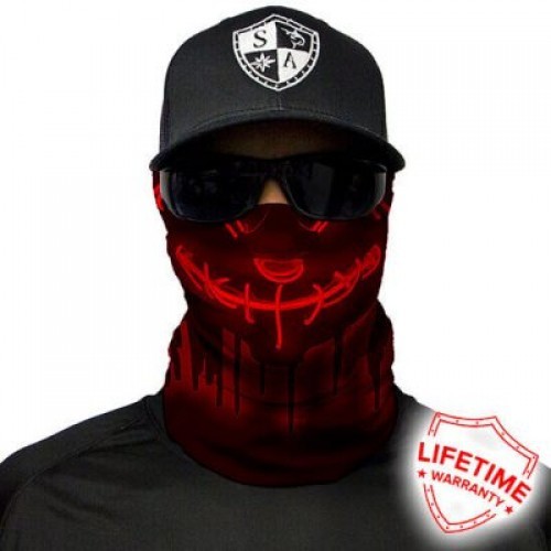 Bandana SA Face Shield Neon Red