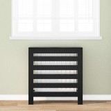 Copertă radiator stejar negru 78x20x82 cm lemn prelucrat