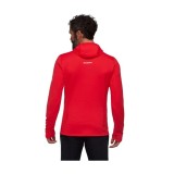 Jachetă de fleece MAMMUT Taiss Light ML Hooded mammut red M
