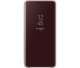 Husa de protectie Samsung Galaxy S9 Clear View Cover Auriu, Cu clapeta