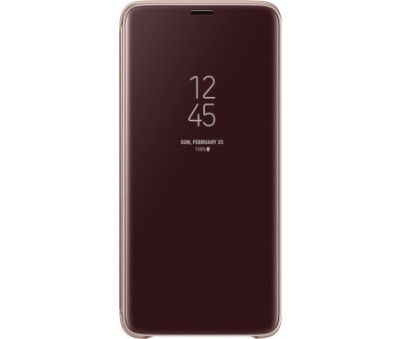 Husa de protectie Samsung Galaxy S9 Clear View Cover Auriu foto