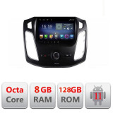 Navigatie dedicata FORD FOCUS 3 F-150 Octa Core cu Android Radio Bluetooth Internet GPS WIFI DSP 8+128GB 4G CarStore Technology