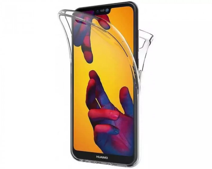 Husa Huawei P40 Lite E 360 Grade silicon fata TPU spate Transparenta