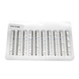 Set de 5 unități: Capăt de freză de diamant pentru cuticule, flacără rotunjită, br&acirc;u albastru, 244/018B