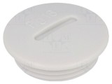 Capac de protecție gri deschis 12mm IP54 PG48 polistiren