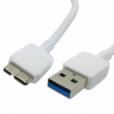Cablu USB 3 tata - microUSB 3 tata, Active, 1m, alb