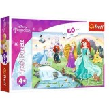Puzzle Trefl Disney Princess: intalnirea printeselor 60 piese