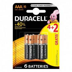 Set 6 baterii Duracell basic, tip AAA foto