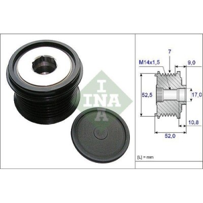 Fulie alternator Lexus ES, GS, IS C, RC, RX; Toyota Aurion, Avalon, Camry, FJ Cruiser, Highlander, Land Cruiser Prado, RAV4 III, Sienna, Tacoma, Tund foto