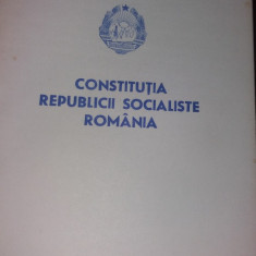 CONSTITUTIA REPUBLICII SOCIALISTE ROMANIA