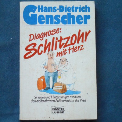 DIAGNOSE: SCHLITZOHR MIT HERZ - HANS-DIETRICH GENSCHER foto