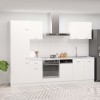 Set dulapuri de bucătărie, Lyon, 7 piese, alb, lemn prelucrat