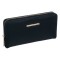 Portofel de dama exclusive, cu doua compartimente, negru, 19,5 x 2,5 x 11 cm