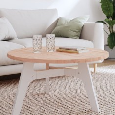 Gossi blat de masa rotund, &Oslash;80x2,5 cm, lemn masiv de fag